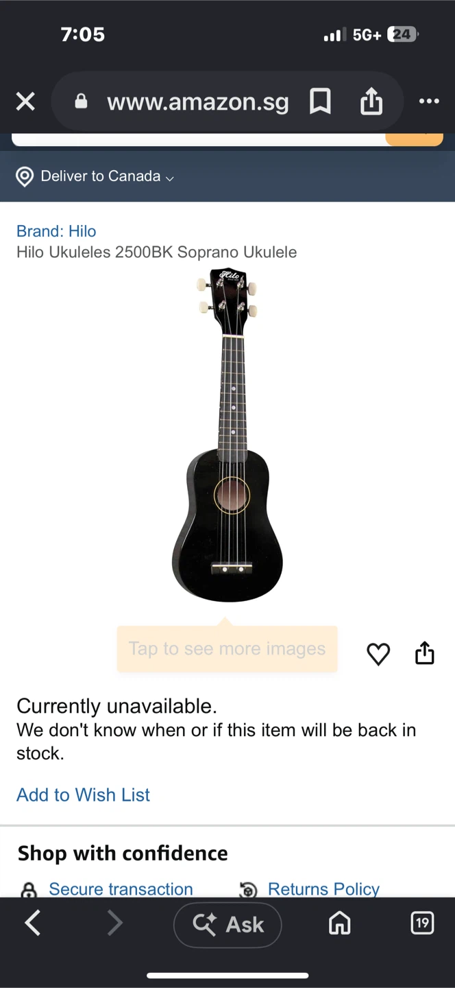 Hilo 2500BK Soprano Ukulele - photo 3