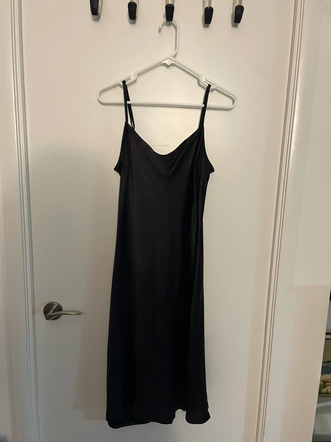 Grade & Gather Black Slip Dress