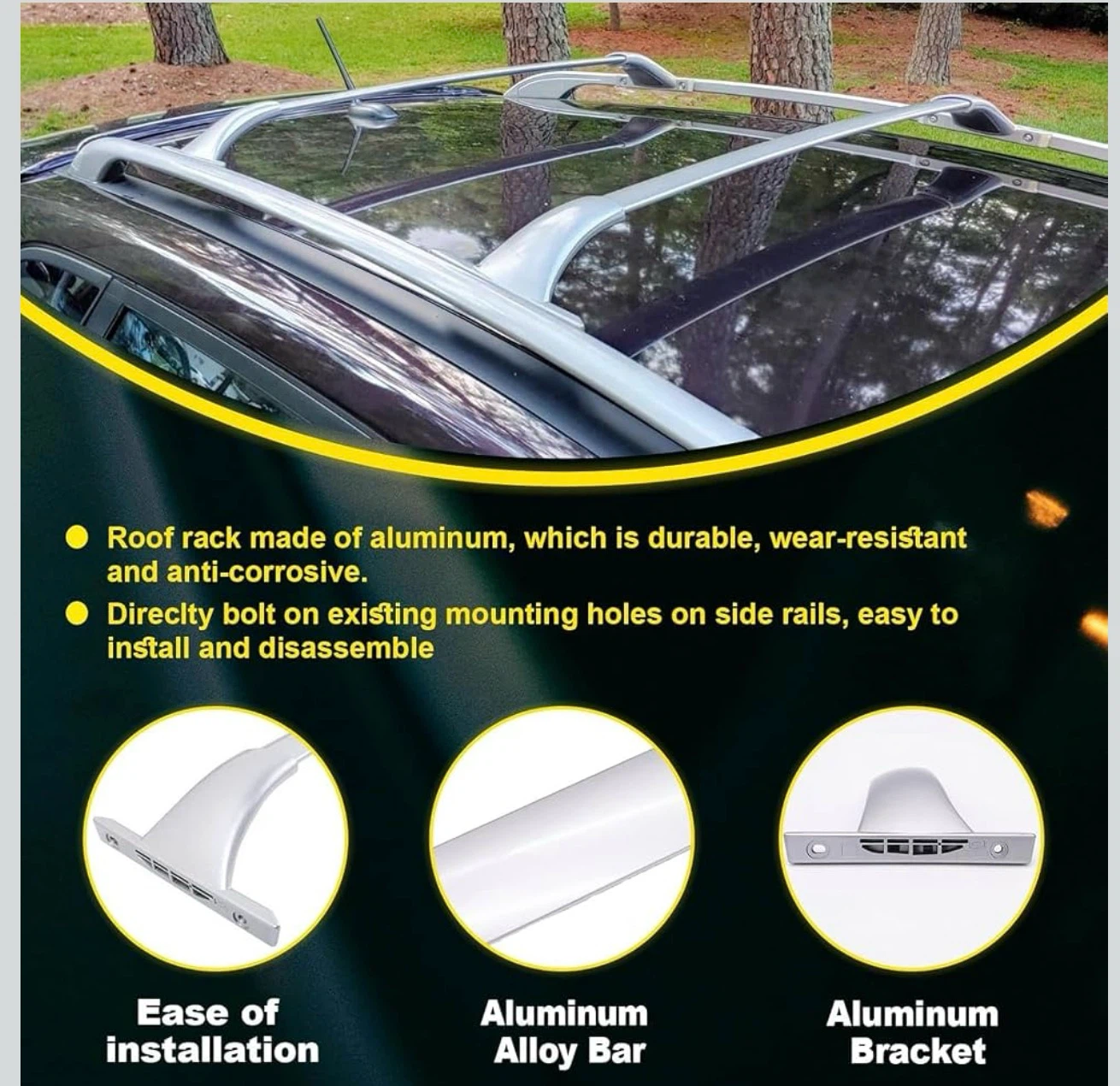 Roof Rack Cross Bars Compatible with Nissan Qashqai - photo 4