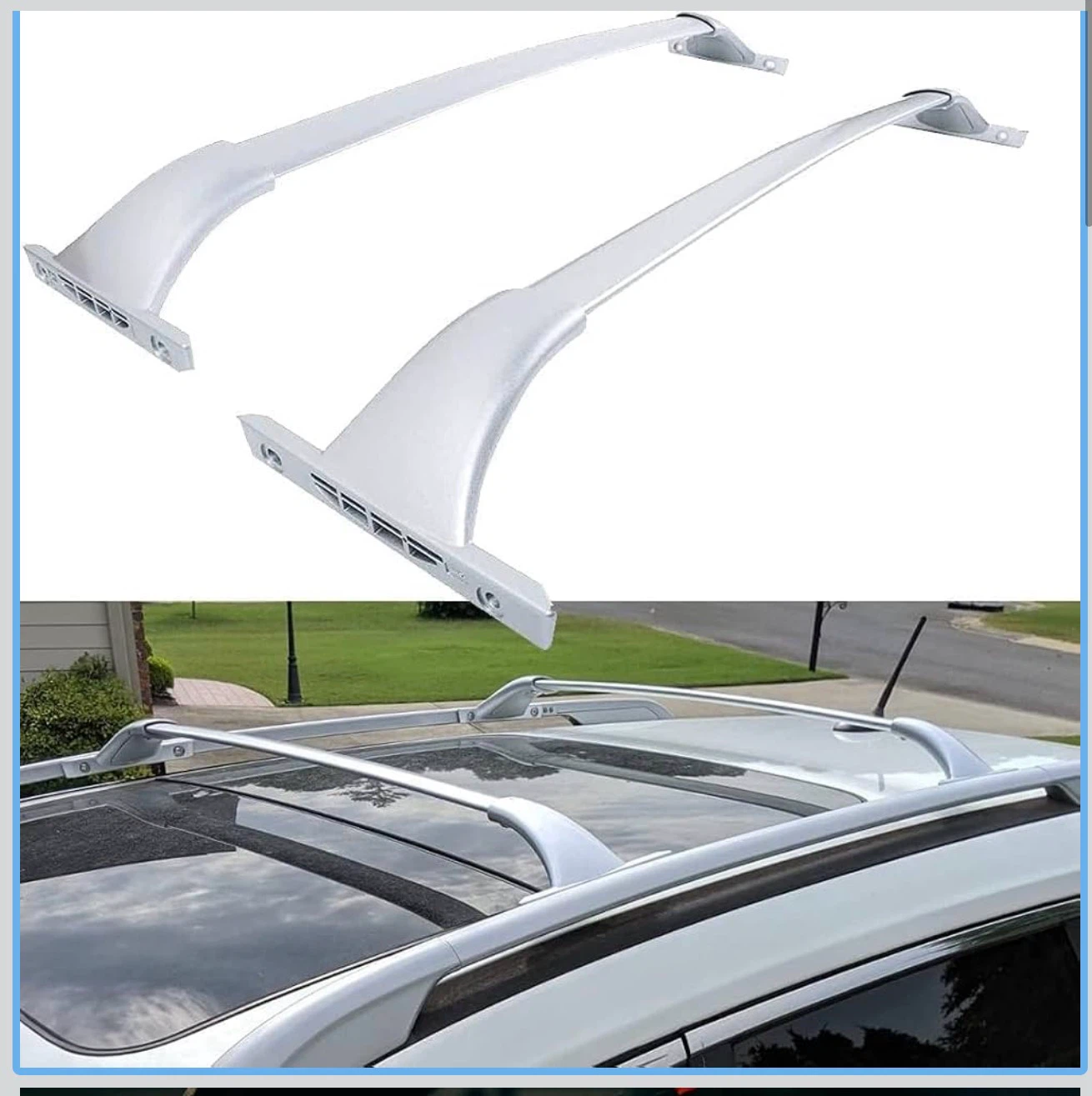 Roof Rack Cross Bars Compatible with Nissan Qashqai - photo 5