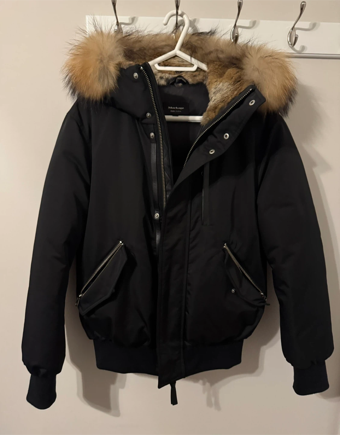 Men's Mackage Bomber Winter Jacket Size 38