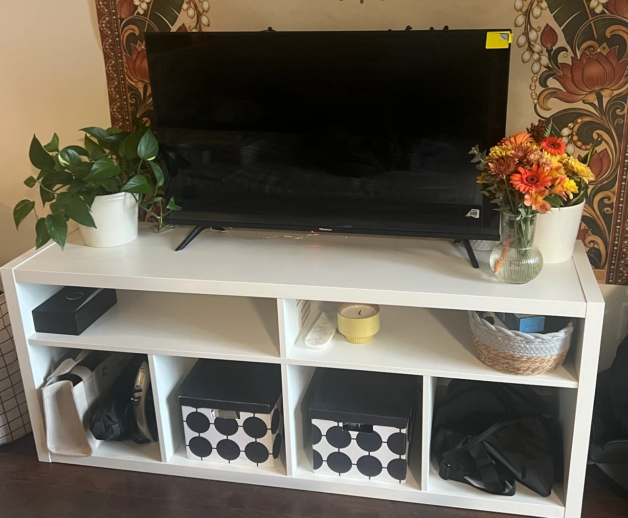 IKEA KALLAX TV bench, white, 147x60 cm (57 3/4×23 1/2 ") - photo 2