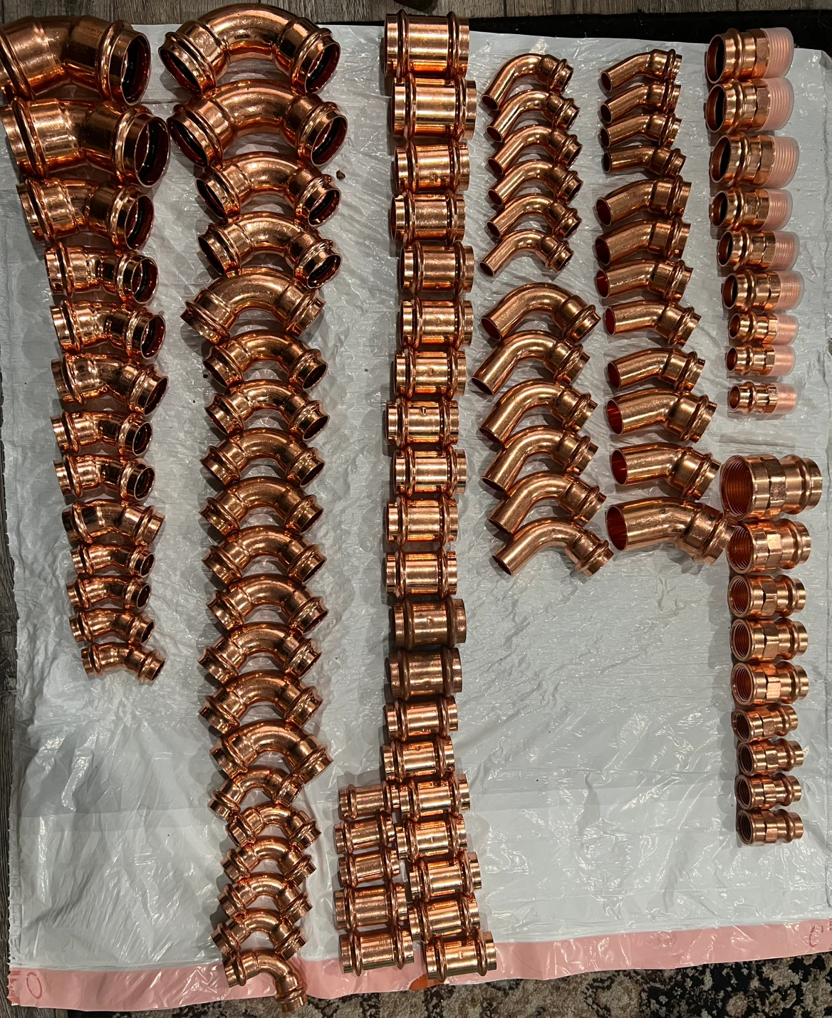 103 Copper ProPress Fittings – Elbows, Couplings & Adapters