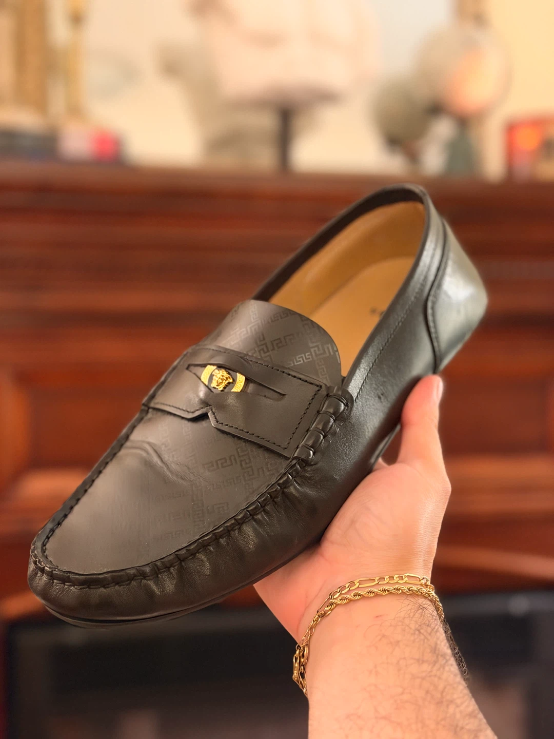 Versace Greca Pattern Loafers - photo 2