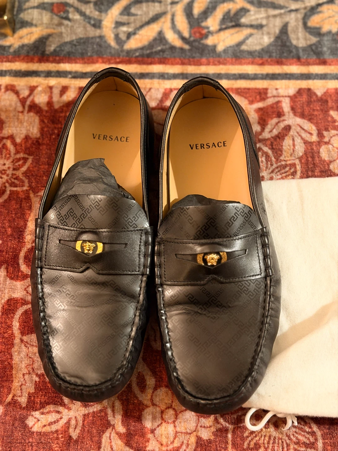 Versace Greca Pattern Loafers - photo 4