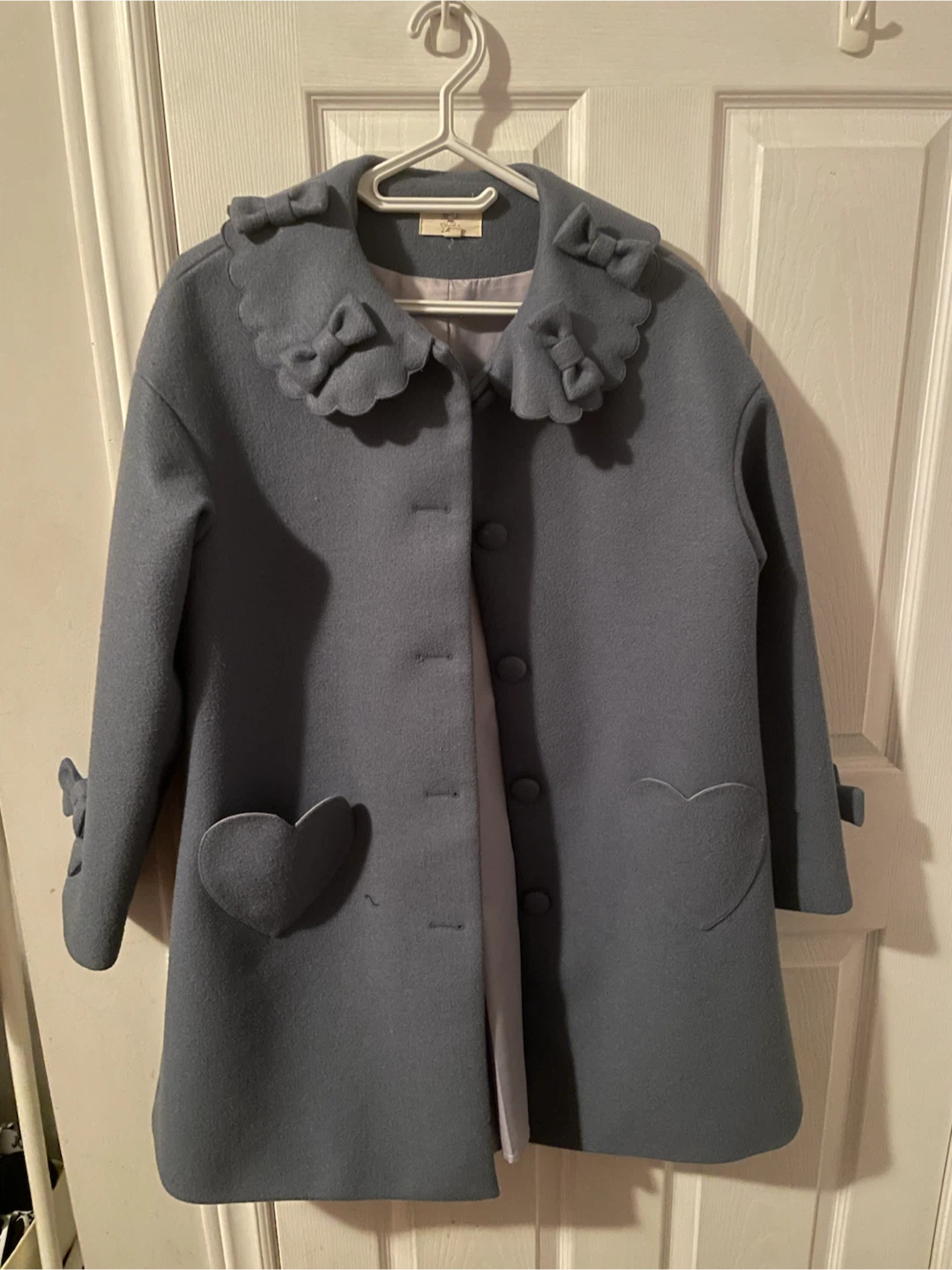 GuGu Blue Coat with Heart Pockets - photo 2