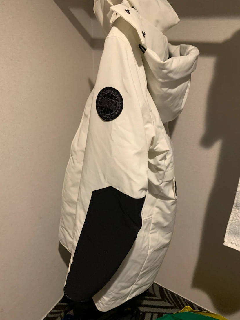 Canada Goose Brockton Parka White Men's Small