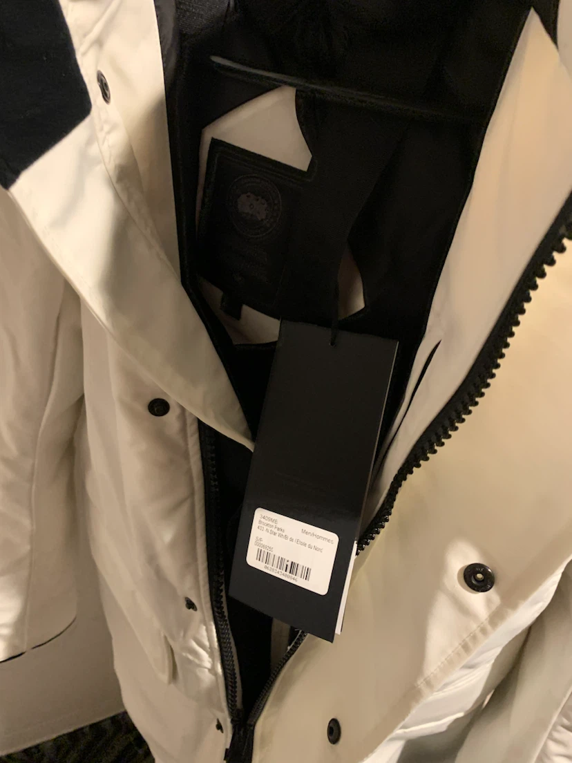 Canada Goose Brockton Parka White Men's Small - photo 3