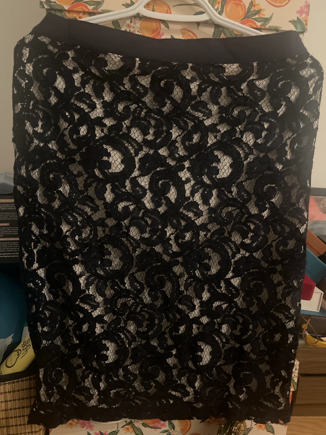 Club Monaco Black Lace Skirt