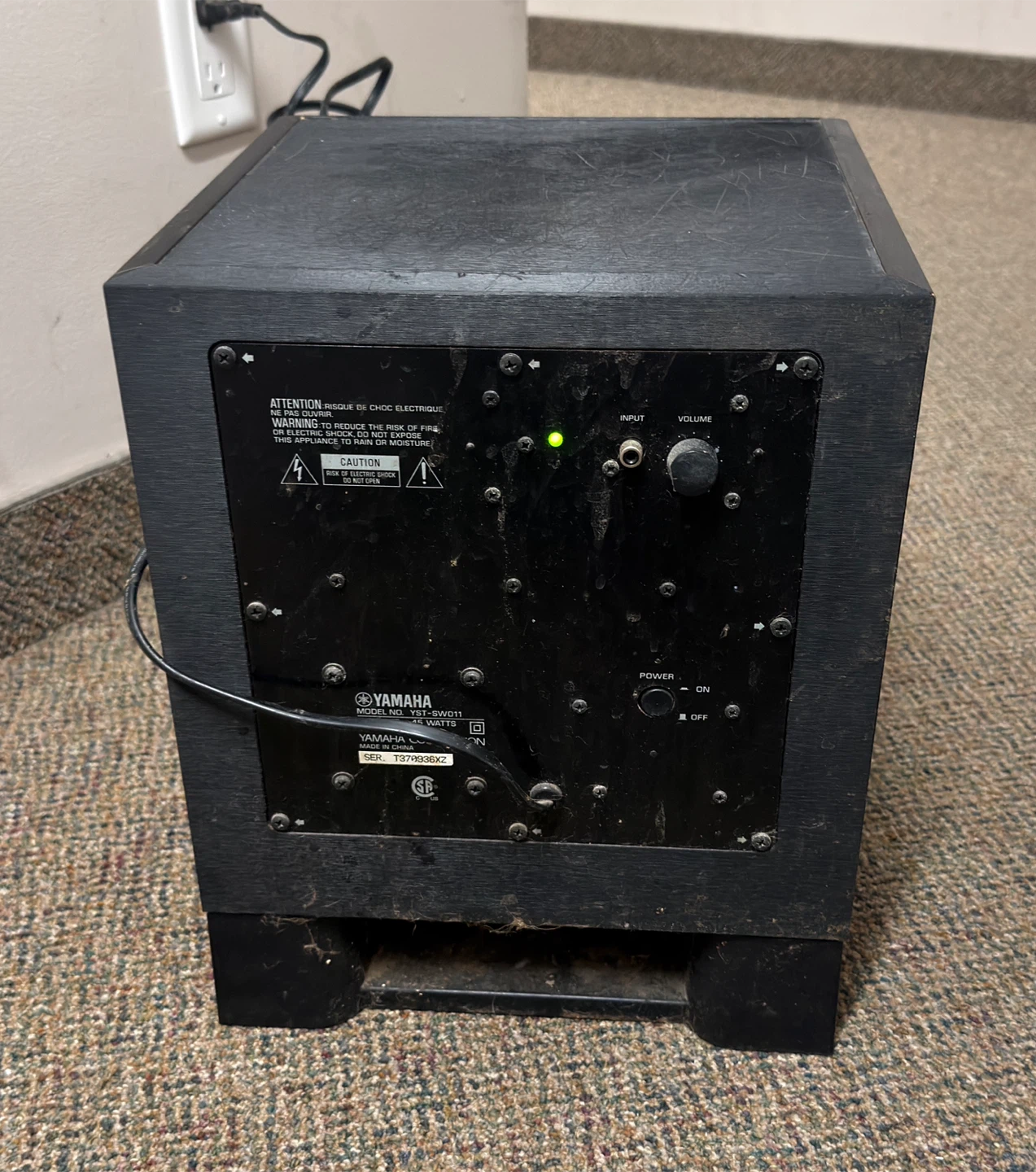 Yamaha YST-SW011 Powered Subwoofer – 45W - photo 3