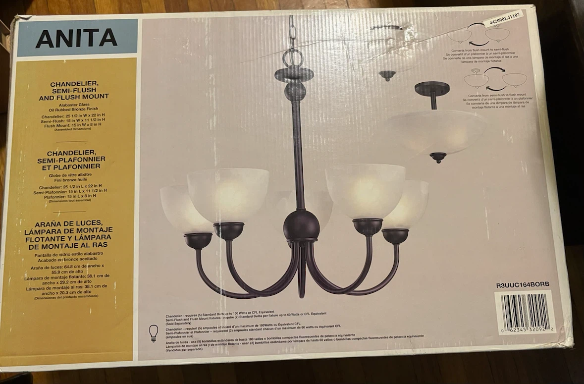 New Chandelier, Semi-Flush and Flush Mount