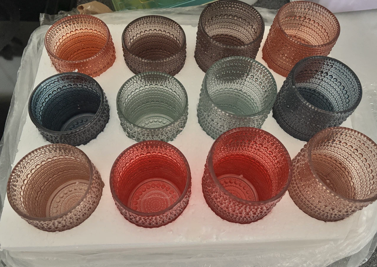 Set of 12 Coloured vintage Glasses - photo 2