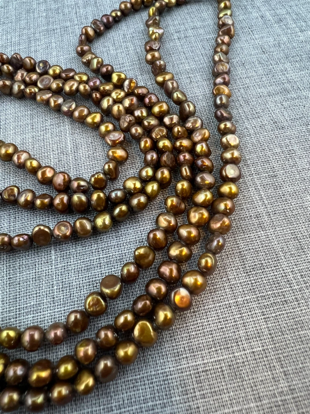 14K Gold Multi-Strand Pearl Necklace - photo 5