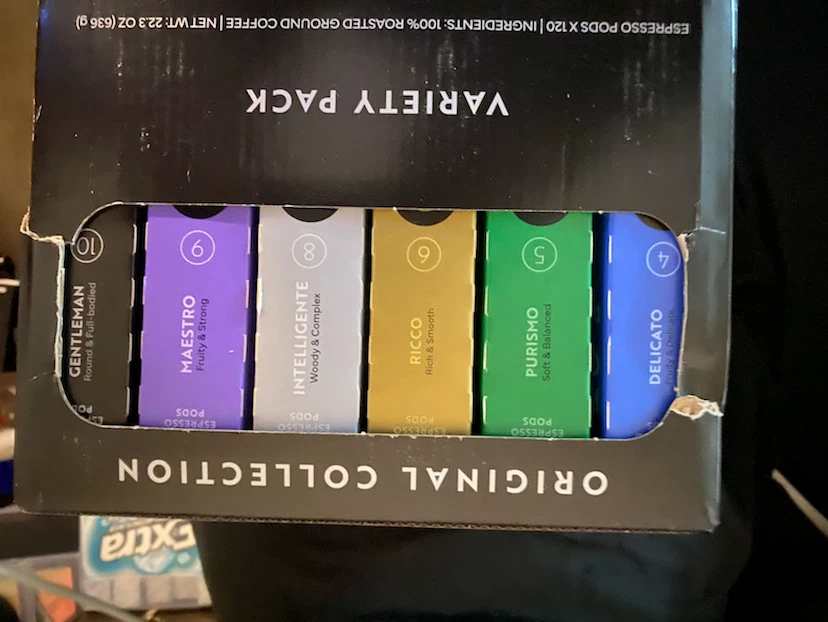 Rosso Caffe Espresso Variety Pack 120 Pods