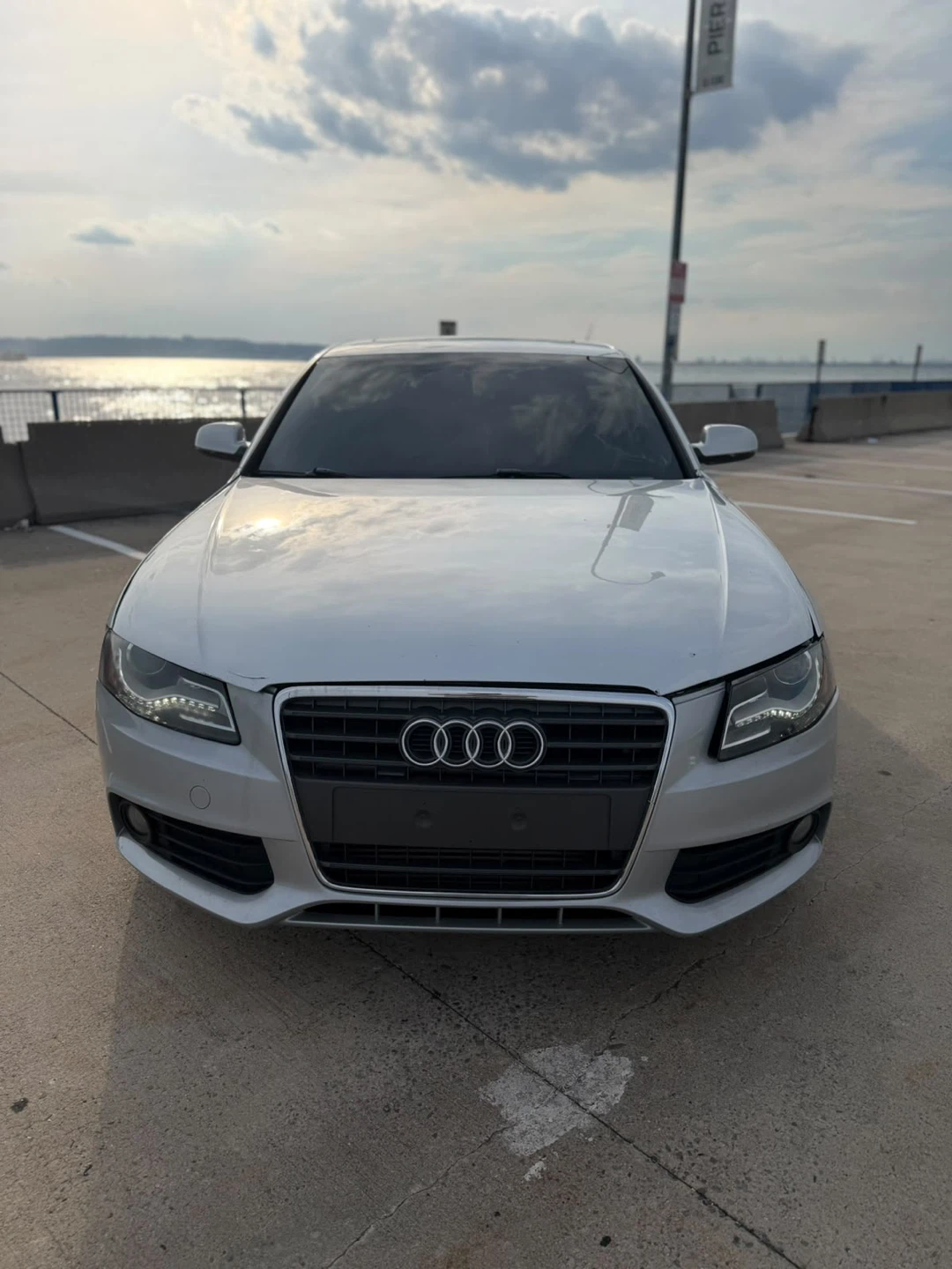 Silver Audi A4 Sedan