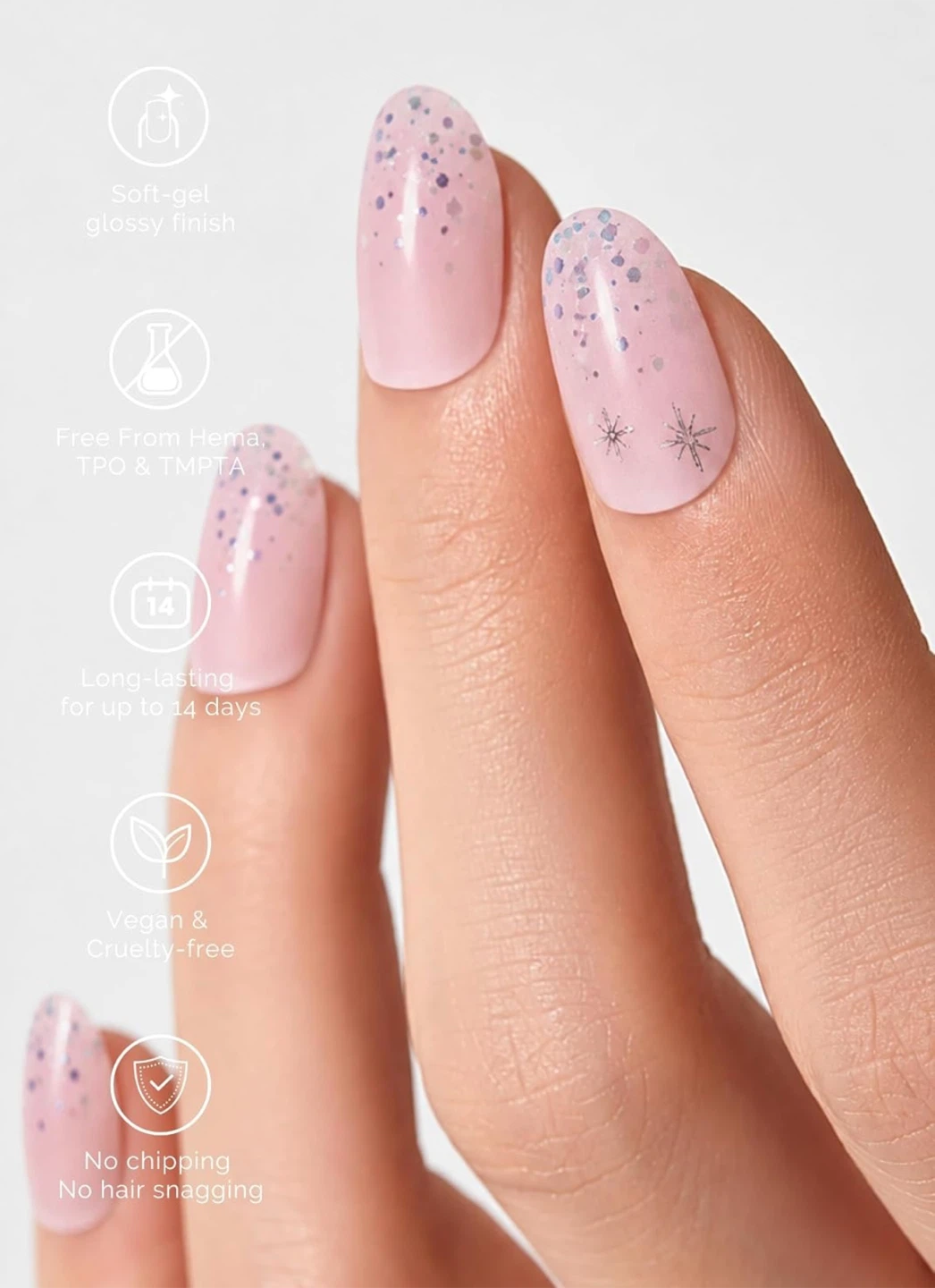 Brand New NAILOG Semi Cured Gel Nail Strips - photo 4