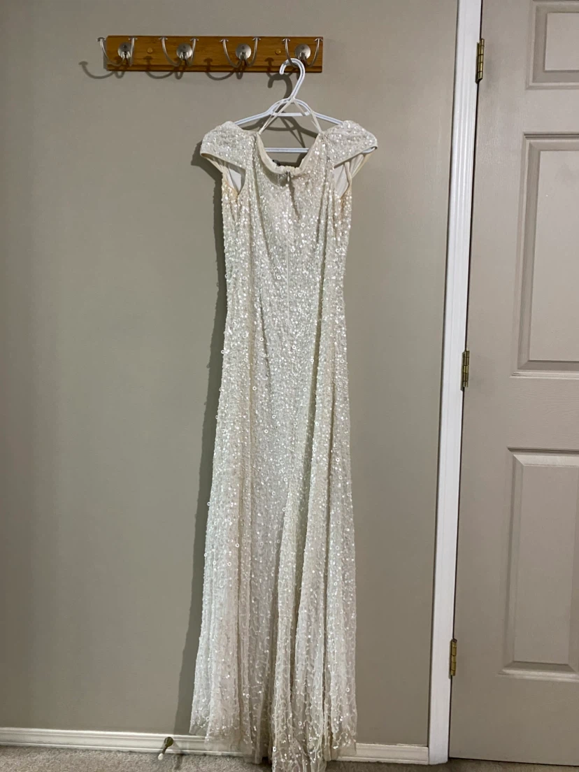 Adrianna Papell Sequined Wedding Gown Set *** - photo 2
