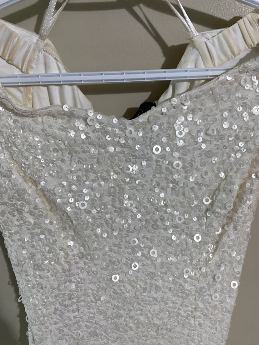 Adrianna Papell Sequined Wedding Gown Set *** - photo 3