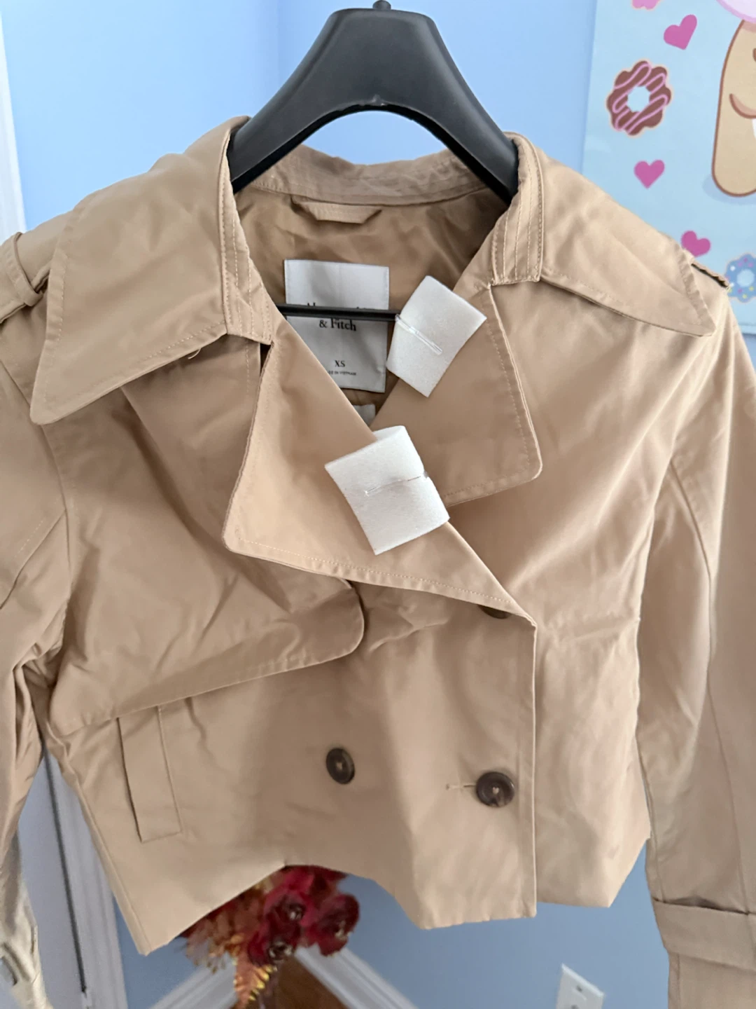 Abercrombie & Fitch Cropped Trench Jacket - photo 5