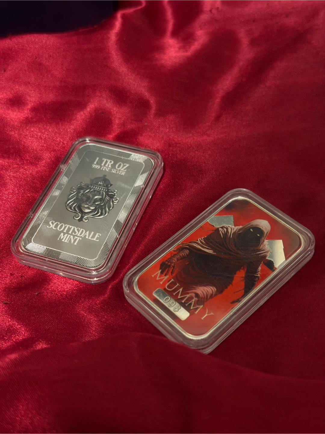 Scottsdale Mint 1 oz Mummy Silver Bar