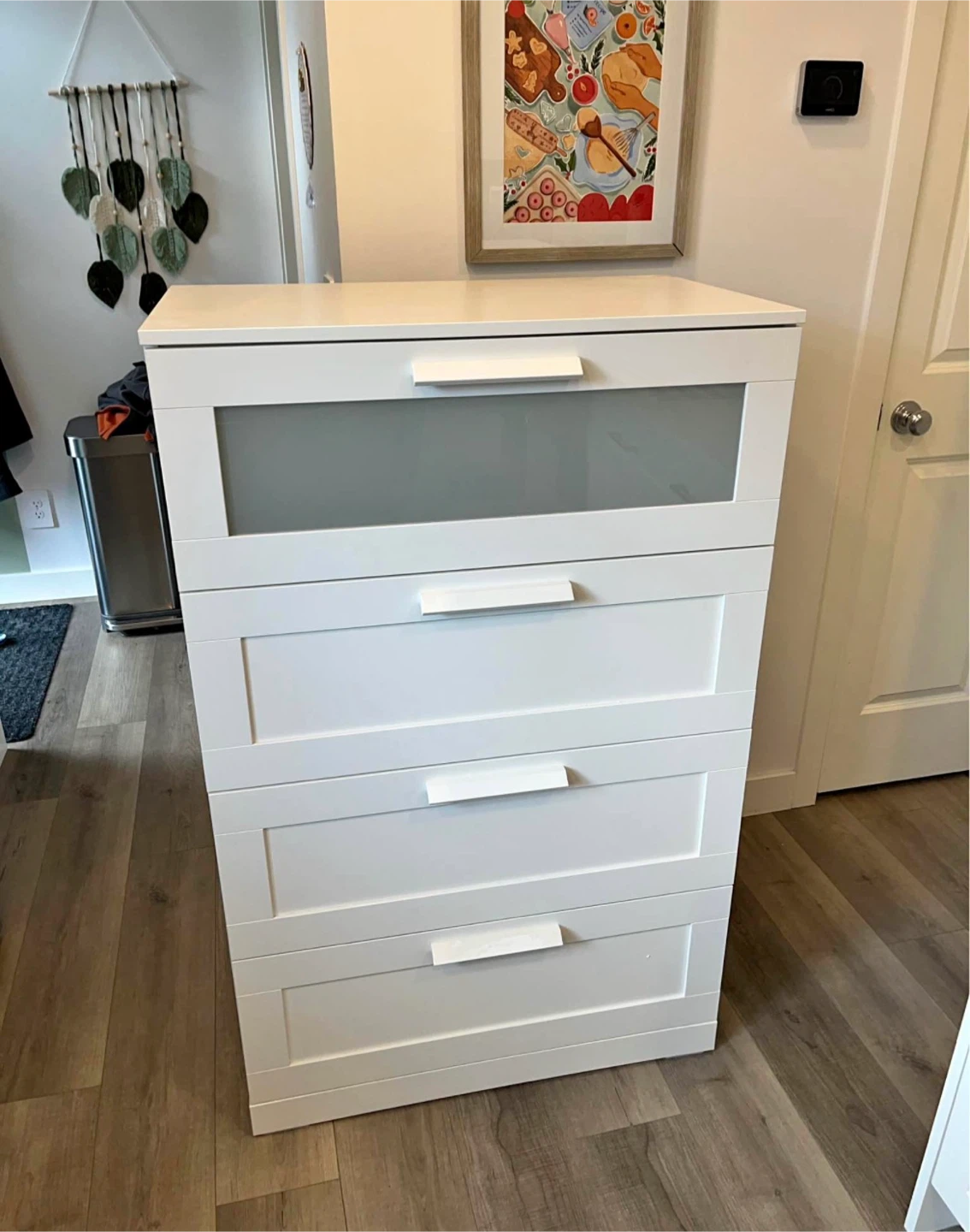 IKEA BRIMNES dresser with glass front