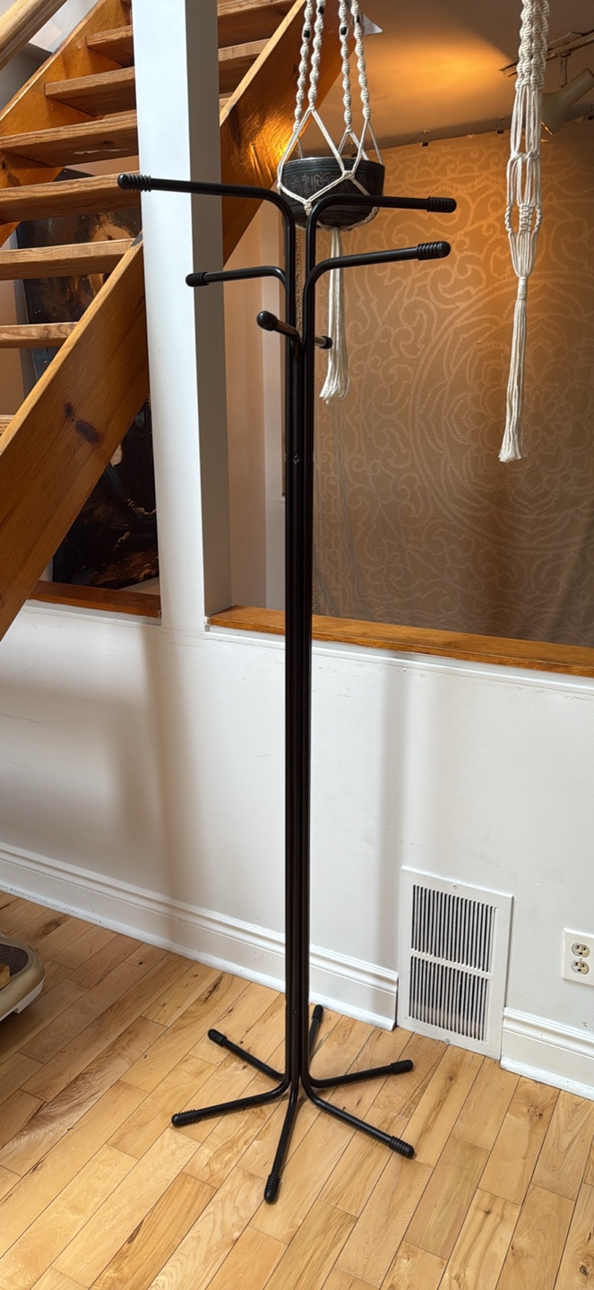Black Metal Coat Rack