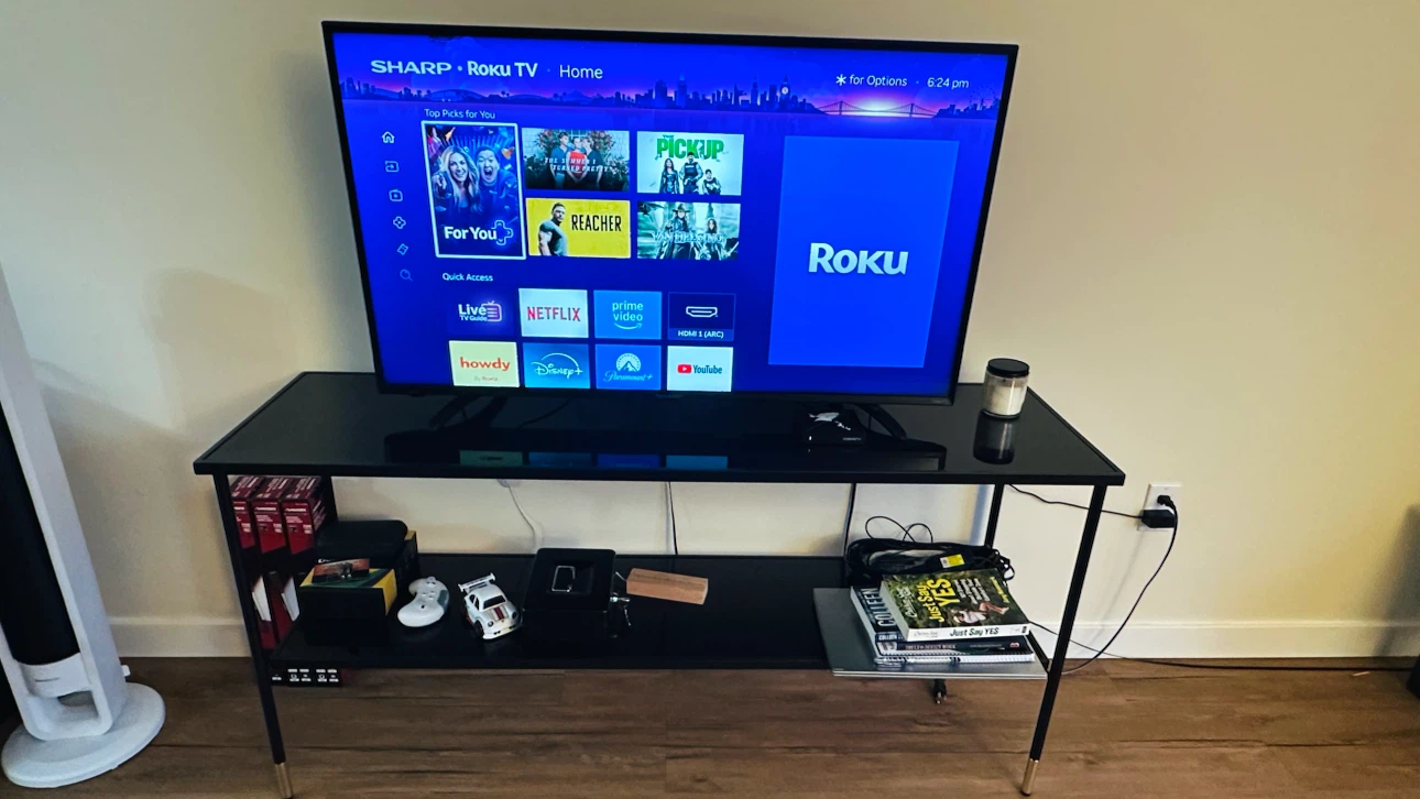 📺 43” Sharp Roku TV + IKEA TV Stand