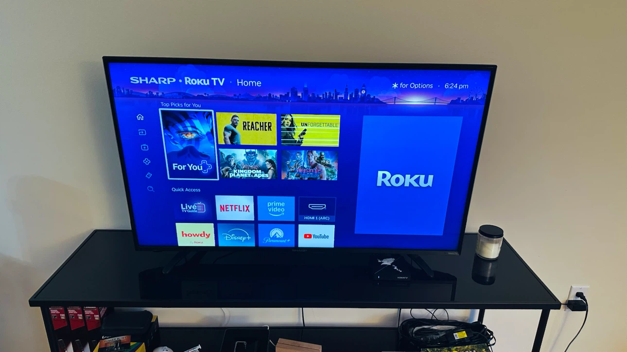 📺 43” Sharp Roku TV + IKEA TV Stand - photo 2