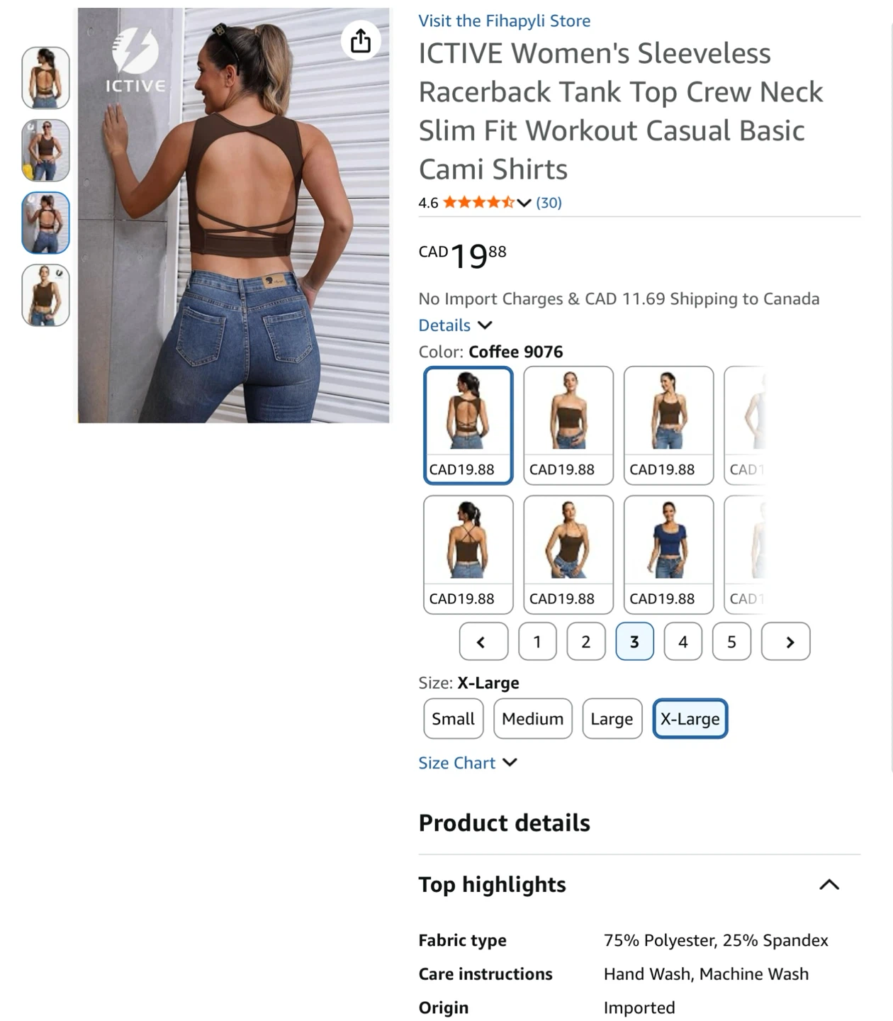 New ICTIVE Women's Sleeveless Racerback Tank Top - XL - photo 3
