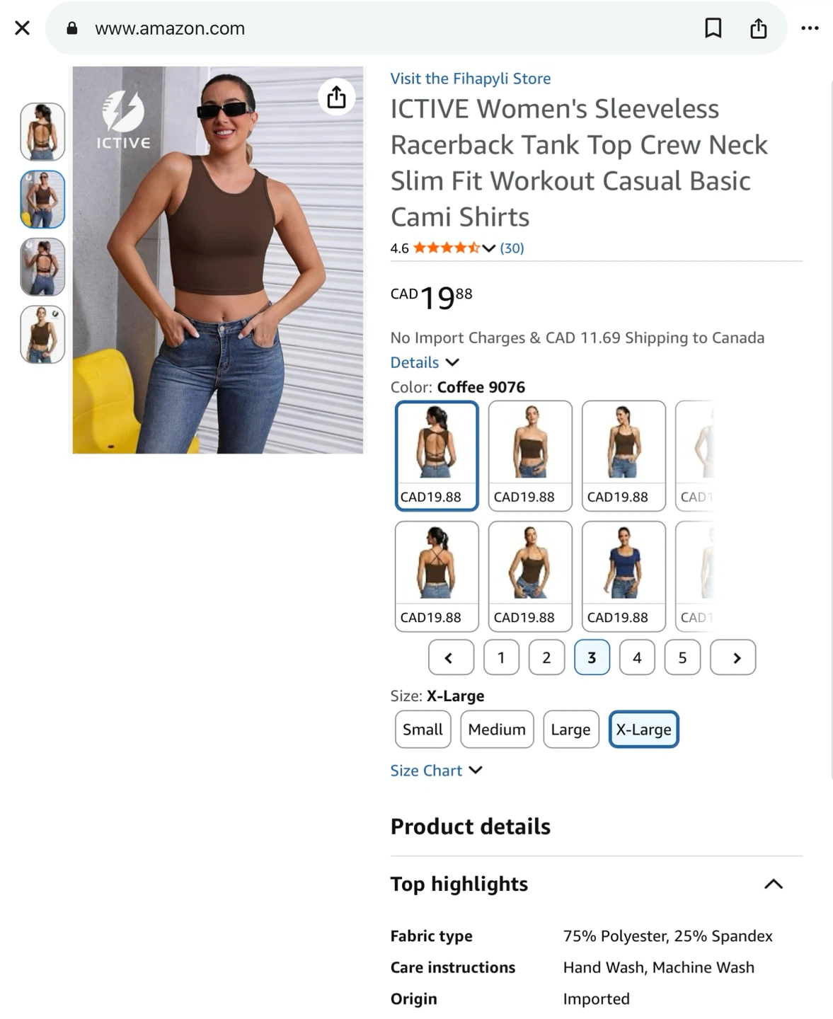 New ICTIVE Women's Sleeveless Racerback Tank Top - XL