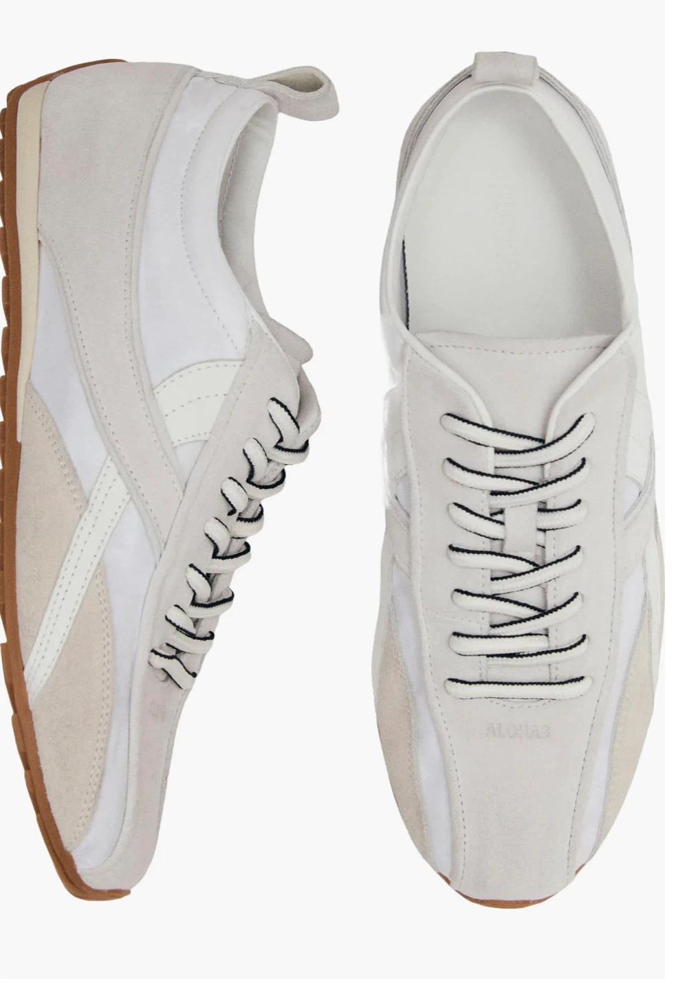 ALOHAS TB.304 White Suede Leather Sneakers Size 9 BNIB - photo 2