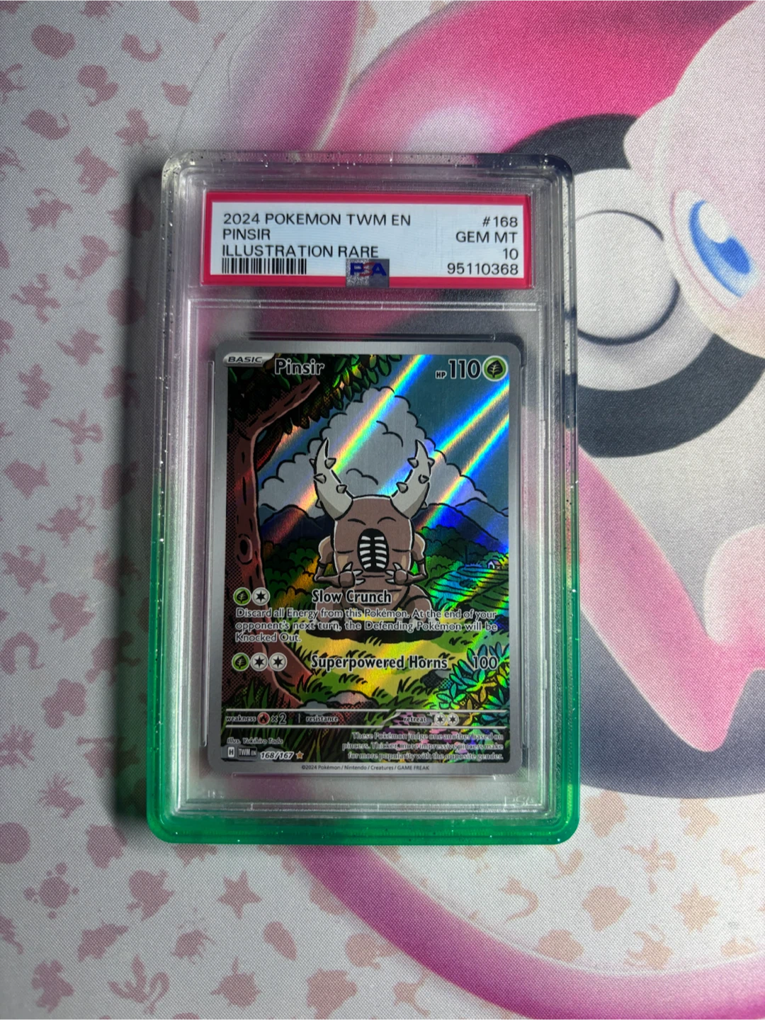 PSA 10 Pinsir Illustration Rare 2024 Pokemon TWM Card