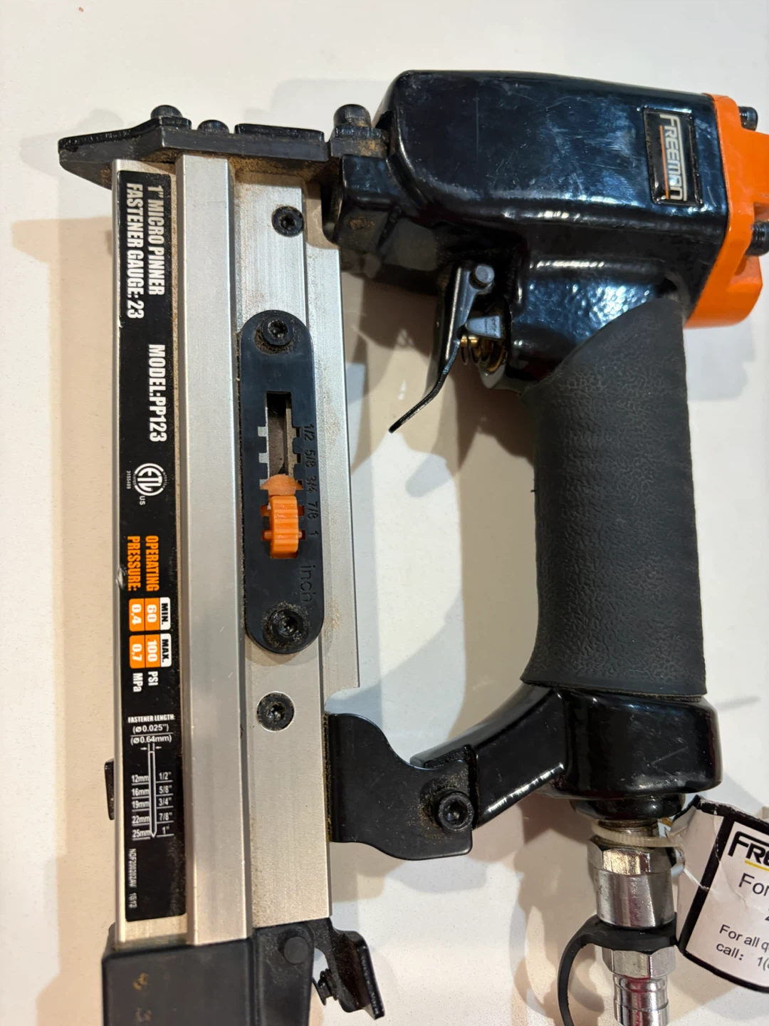 Freeman 23 Gauge Micro Pinner PP123 - photo 3