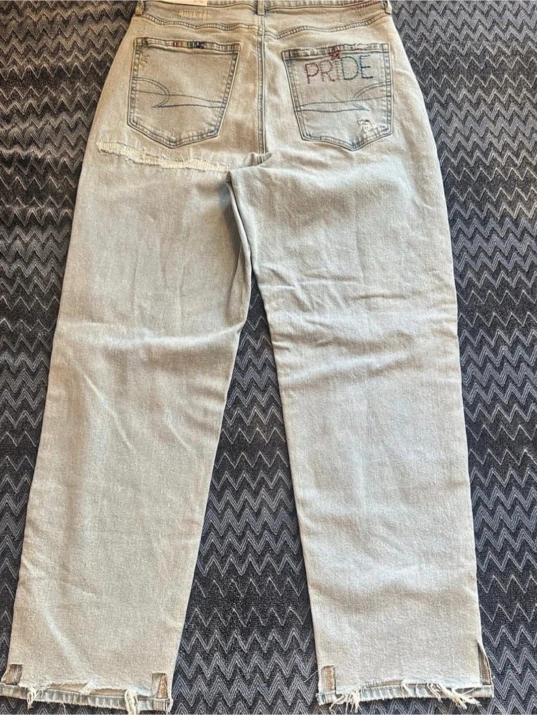 American Eagle Pride Baggy Straight Jeans Size 10 - photo 2