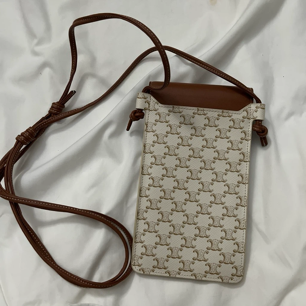 Celine Phone Pouch in Triomphe Canvas - photo 2