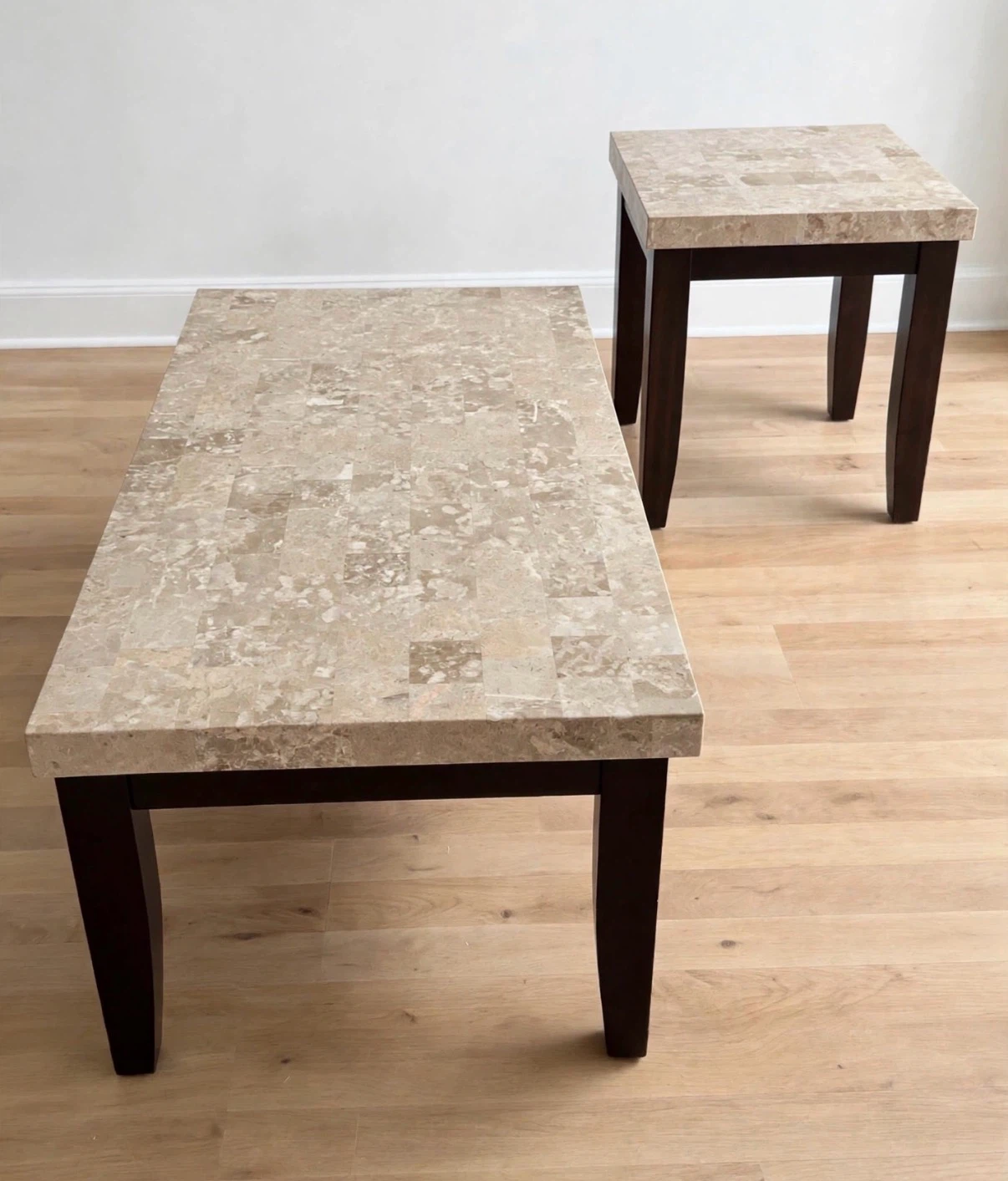 Stone Top Coffee and End Table Set