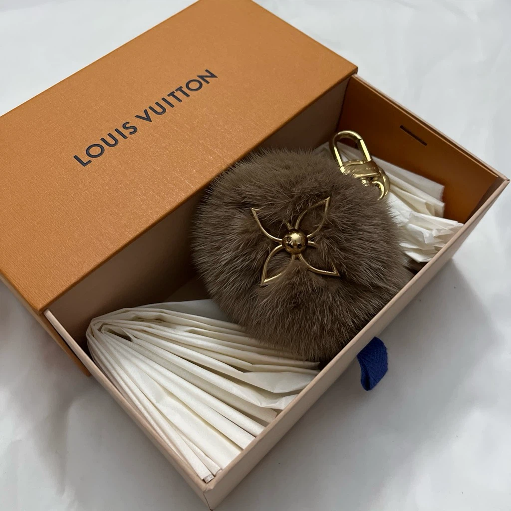 Louis Vuitton Fur Pom-Pom Bag Charm