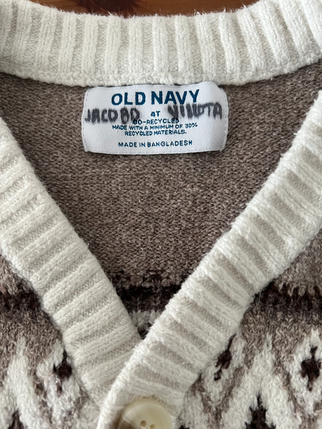 Old Navy 4T sweaters, set of three. - photo 5