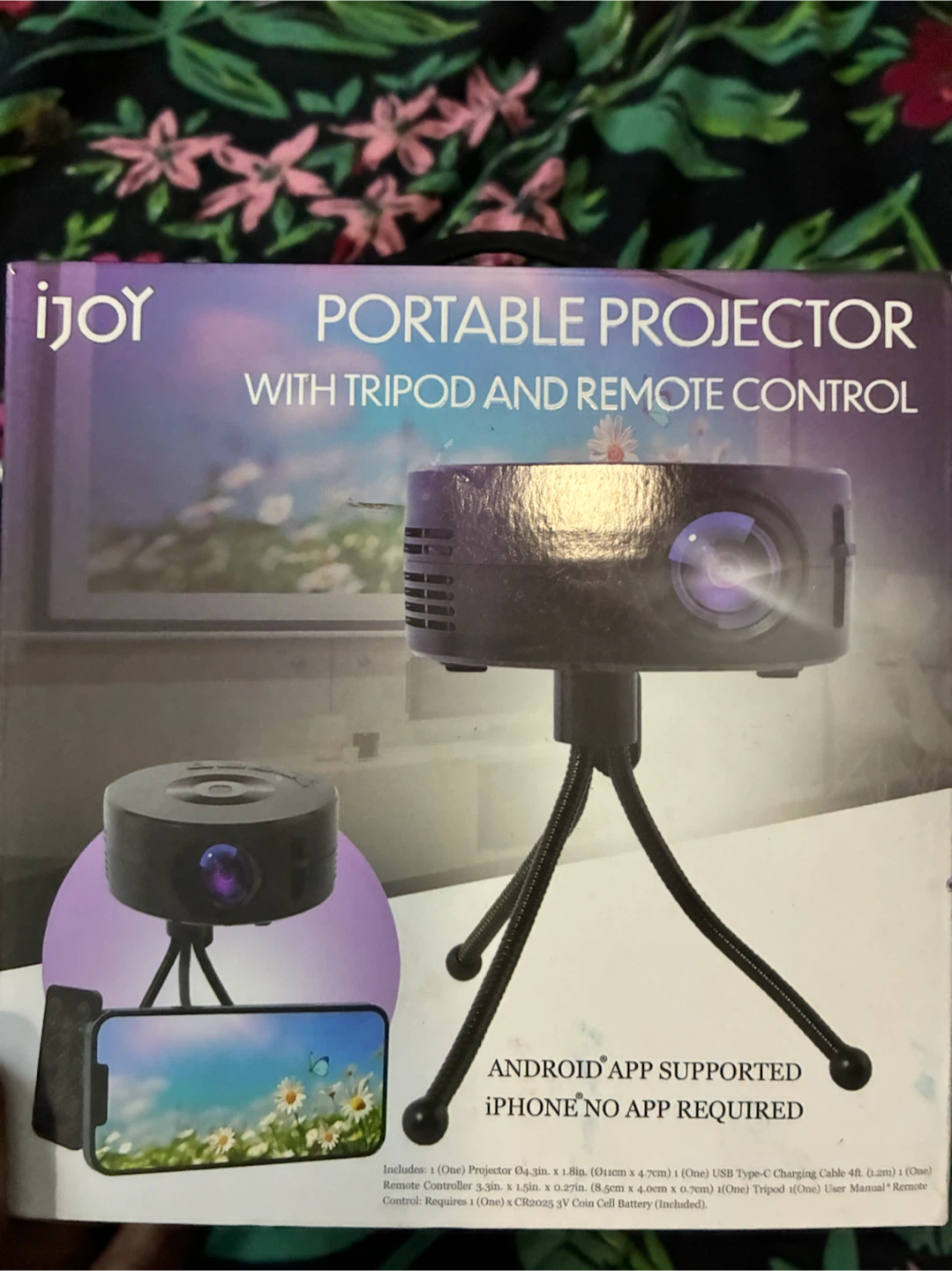 iJOY Portable Projector with Tripod and Remote - photo 2