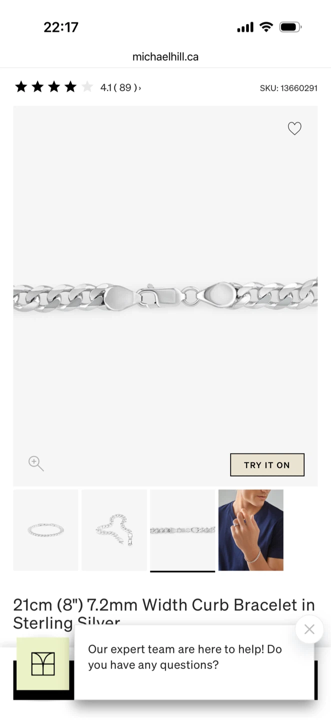 Michael Hill Sterling Silver Curb Bracelet - photo 2