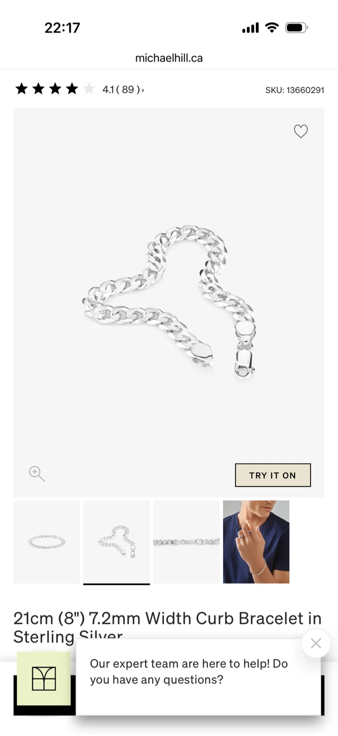 Michael Hill Sterling Silver Curb Bracelet - photo 5