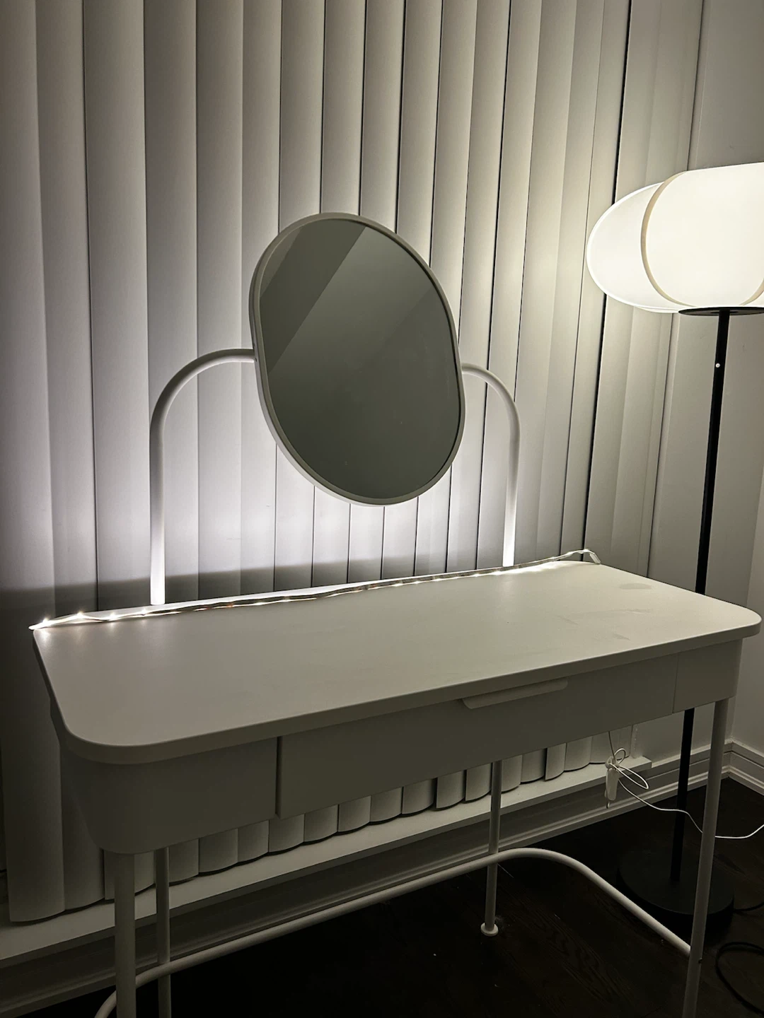 IKEA GRAFJÄLLET Vanity/Desk + IKEA LED Light