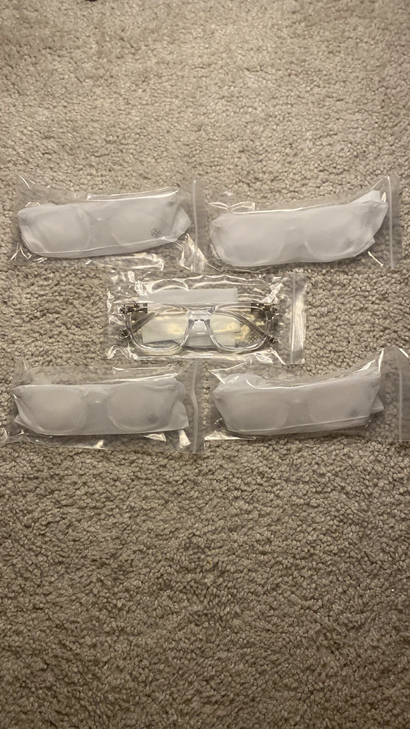 Clear Chrome Hearts Glasses