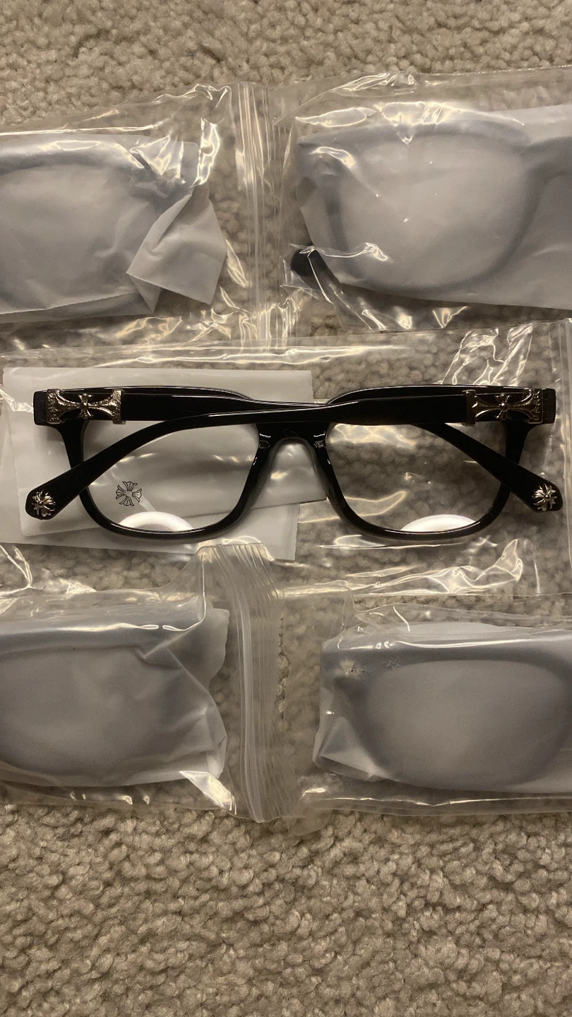 Black Chrome Hearts Glasses - photo 3