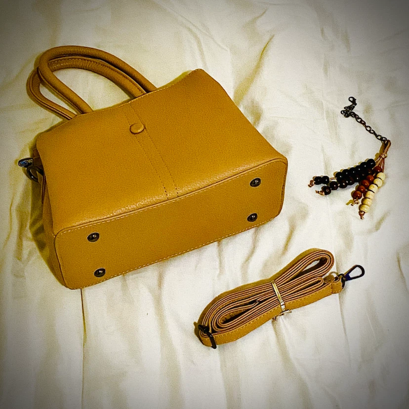 TAN STRUCTURED HANDBAG - photo 2