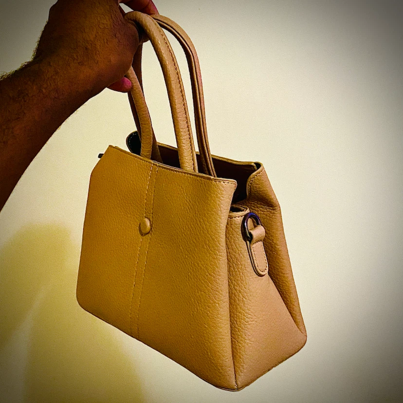 TAN STRUCTURED HANDBAG - photo 4
