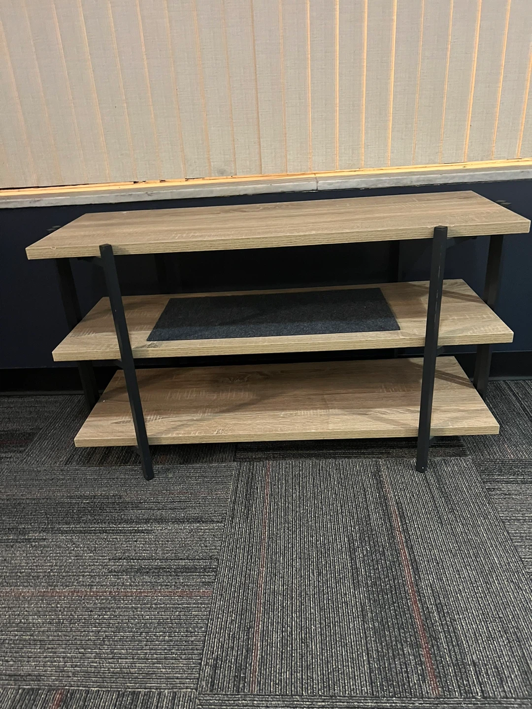 Industrial Style 3-Tier Wooden Shelf