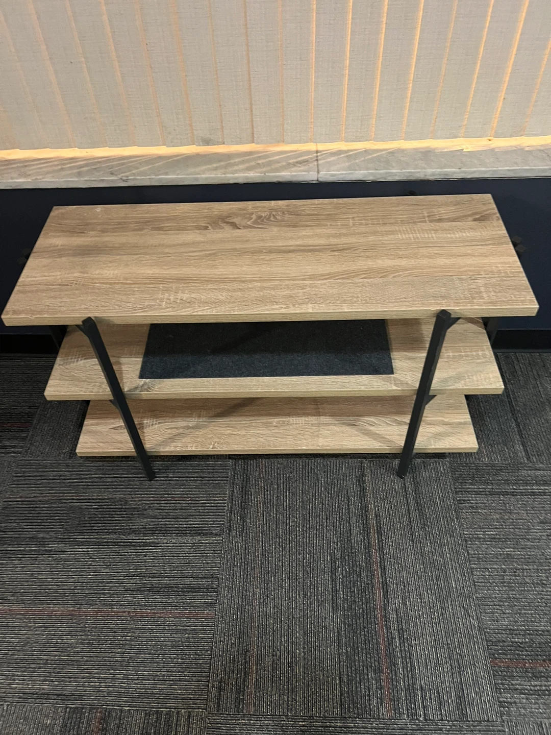 Industrial Style 3-Tier Wooden Shelf - photo 2