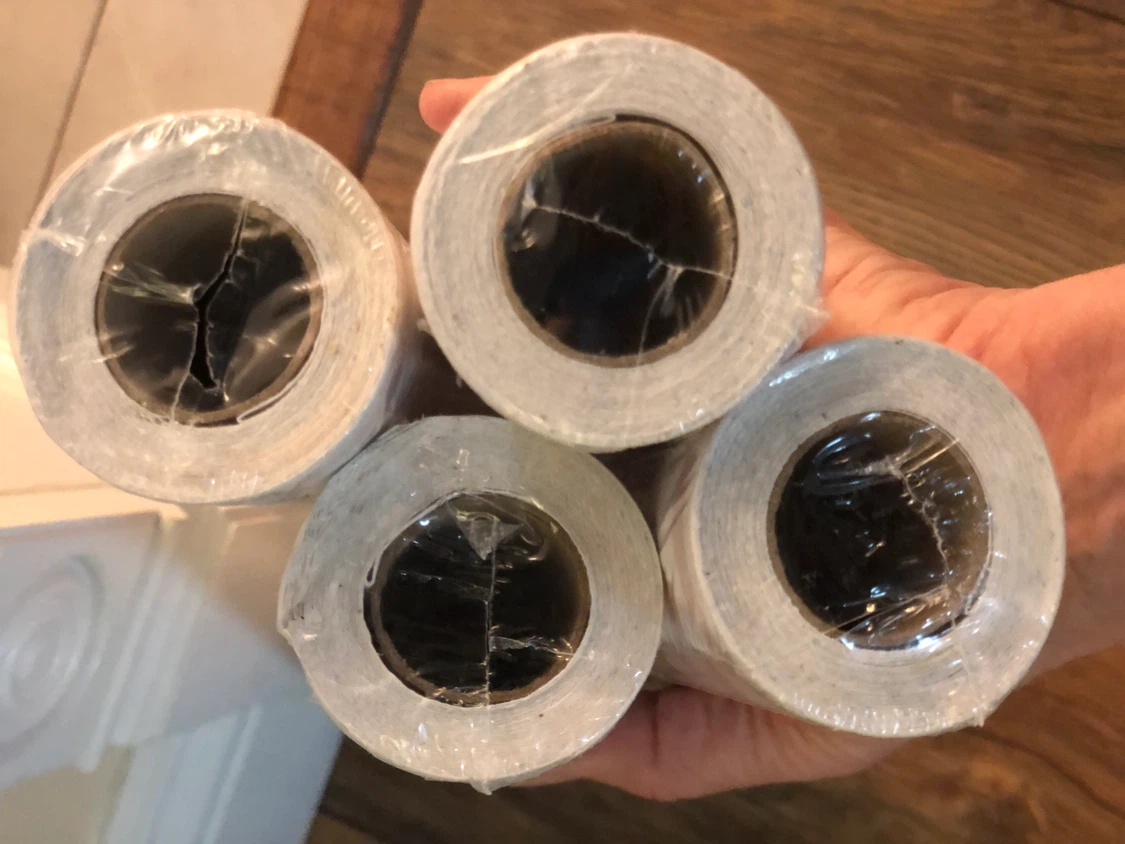 Standard & Large white wallpaper rolls