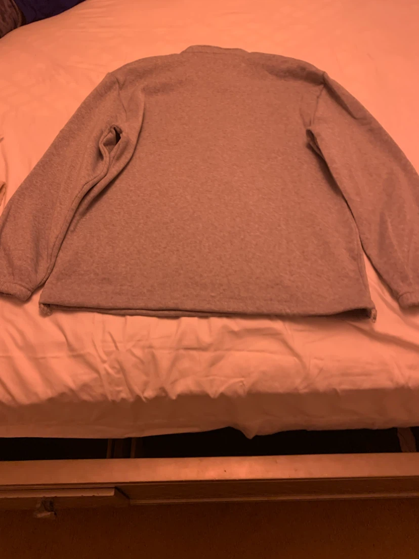 Grey Quarter-Zip Pullover